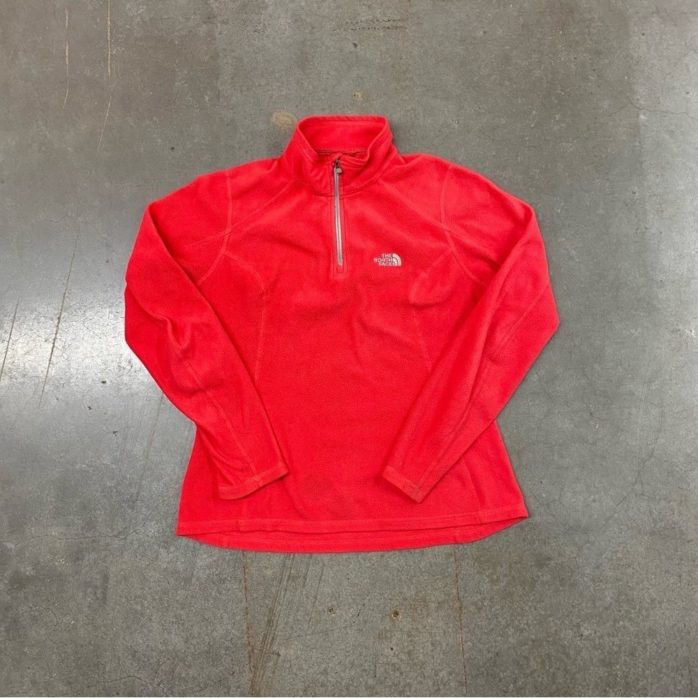 The North Face Red 1/4 Zip Fleece‎ Women's S
